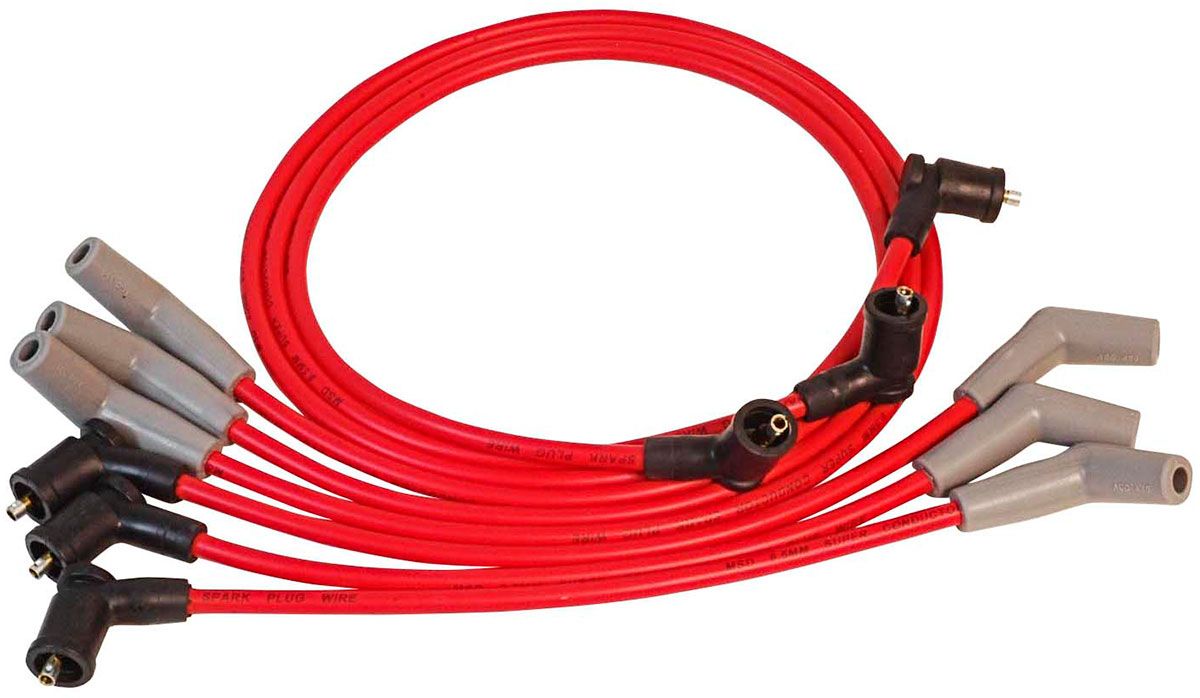 Super Conductor Spark Plug Lead Set 8.5mm, Red