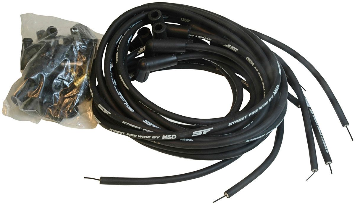 StreetFire Universal Ignition Lead Set, 90° Plug
