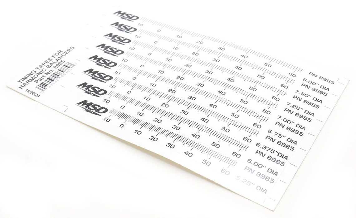Timing Tapes for Harmonic Balancers
