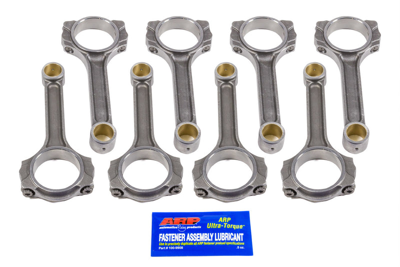 4340 Forged I-Beam Conrod Set with ARP 2000 Bolts, 6.000" Length, Bushed