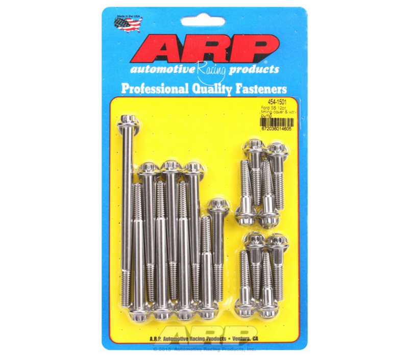 Timing Cover & Water Pump Bolt Kit, 12-Point Head S/S
