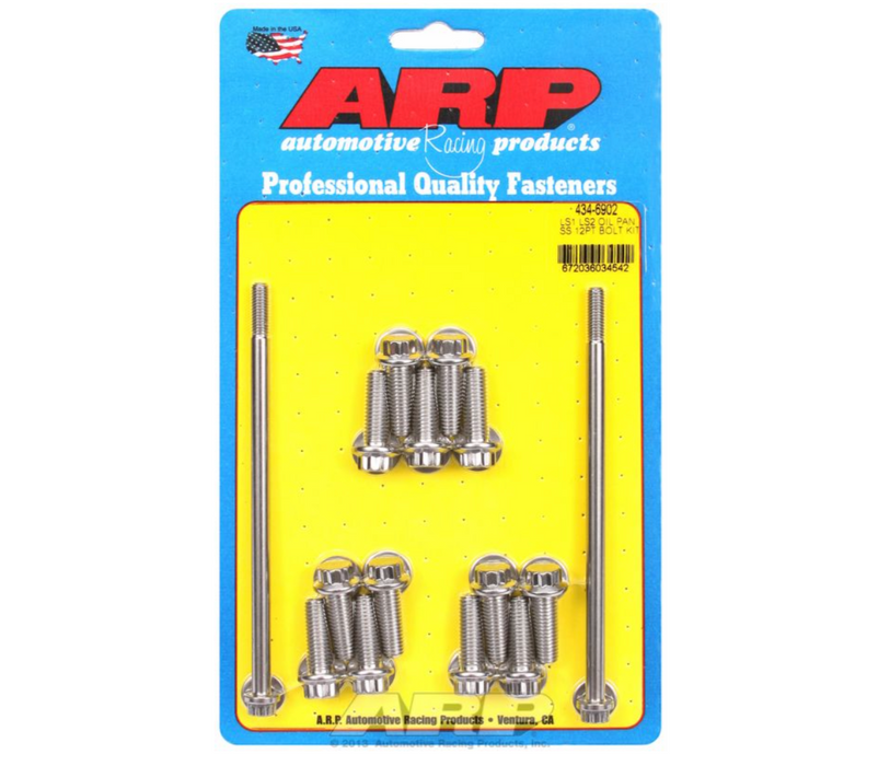 Oil Pan Bolt Kit, 12-Point S/S