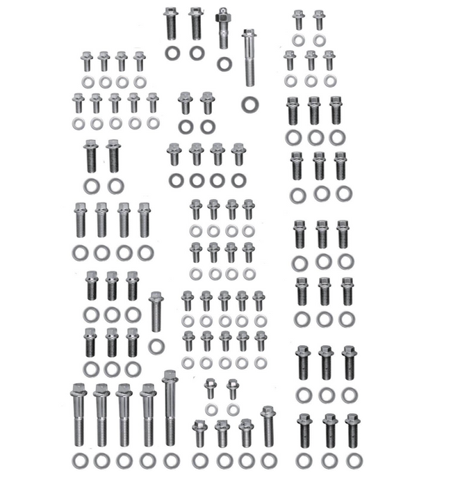 Engine Accessory Bolt Kit, 12-Point Head S/S