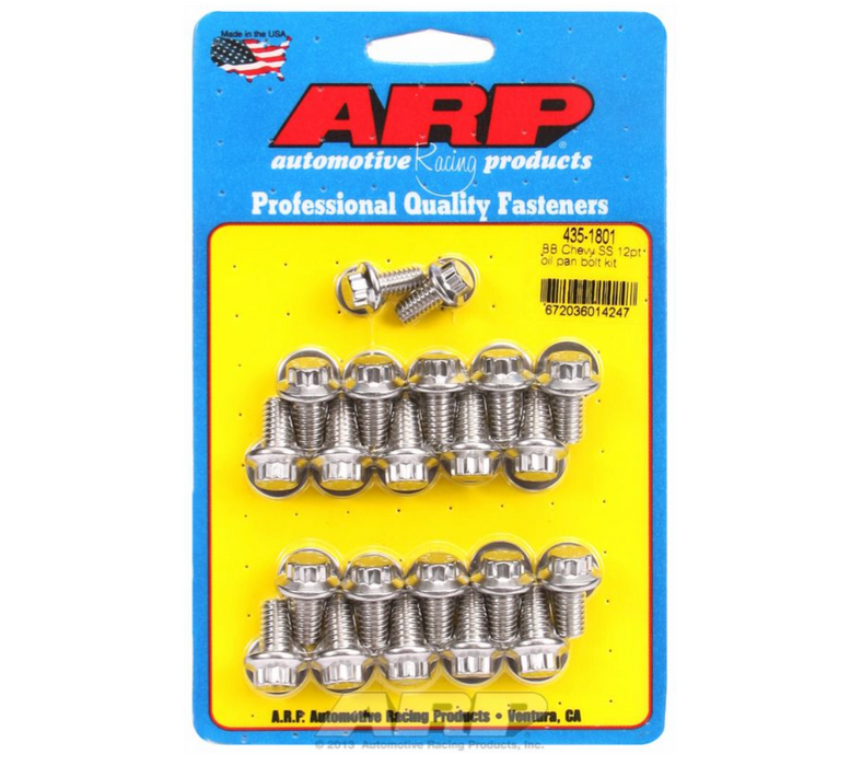 Oil Pan Bolt Kit, 12-Point S/S