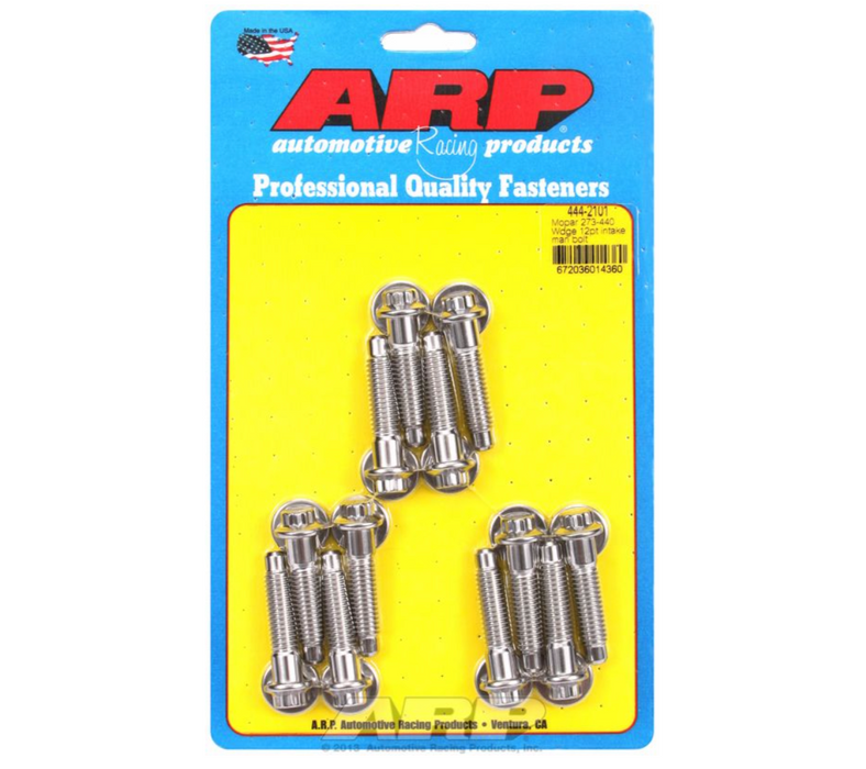 Intake Manifold Bolt Kit, 12-Point Head S/S