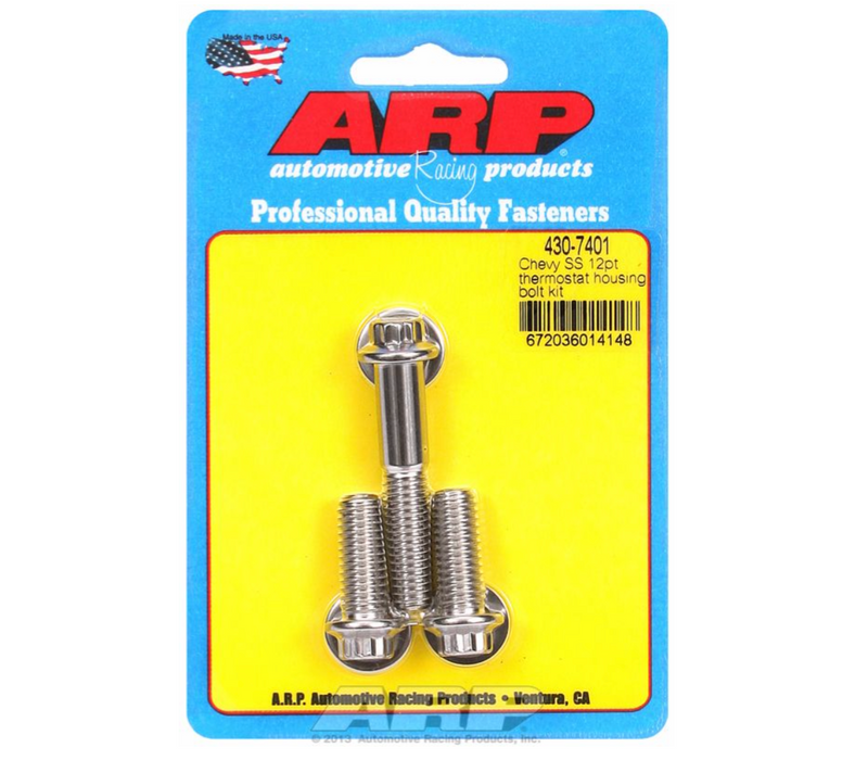 Thermostat Housing Bolt Kit, 12-Point Head S/S