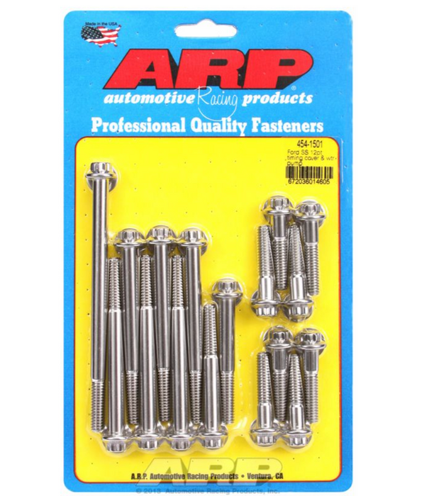 Timing Cover &amp; Water Pump Bolt Kit, 12-Point Head S/S