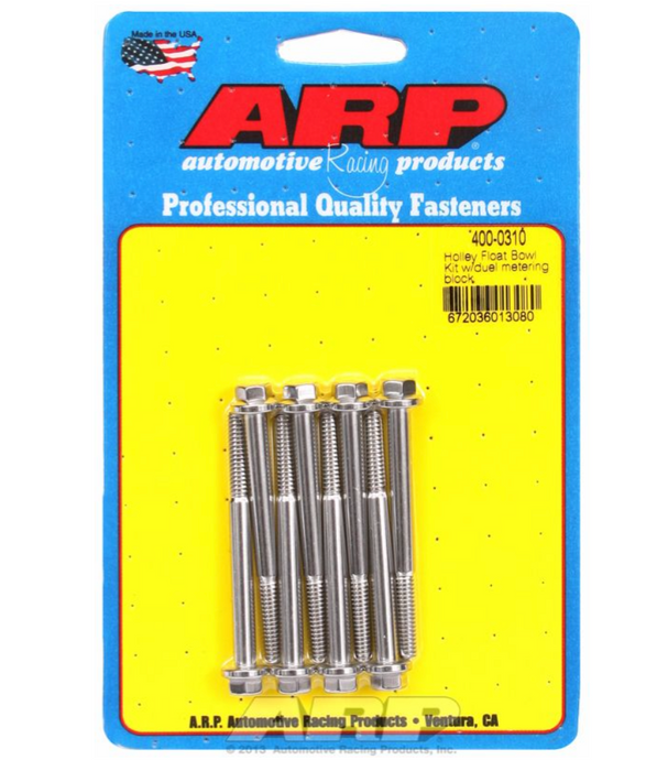 S/S Carburettor Float Bowl Kit, Hex Head