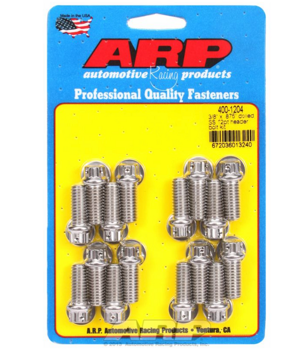 Exhaust Header Bolt Kit, Drilled 12-Point S/S