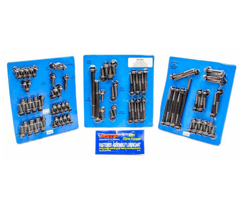 Engine Accessory Bolt Kit, Hex Head Black Oxide