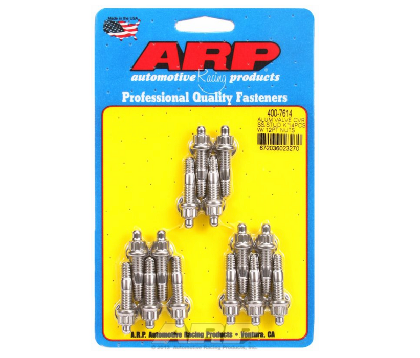 Valve Cover Stud Kit, 12-Point Nut S/S