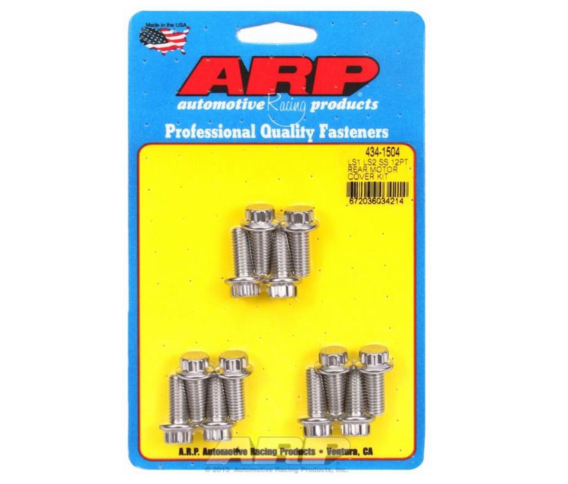 Rear Motor Cover Bolt Kit, 12-Point Head S/S