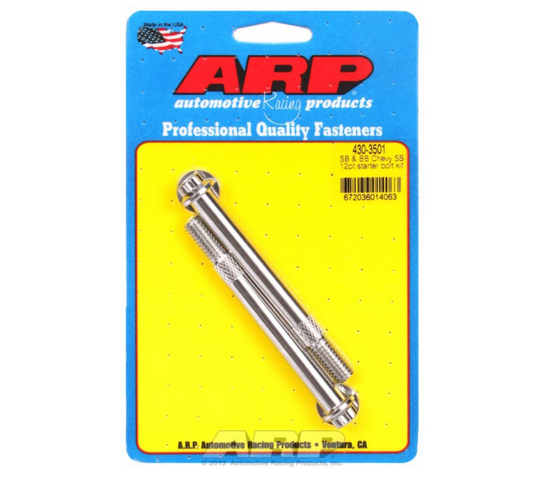 Starter Motor Bolt Kit, 12-Point Head S/S