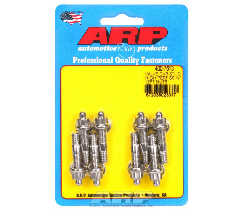 Valve Cover Stud Kit, 12-Point Nut S/S