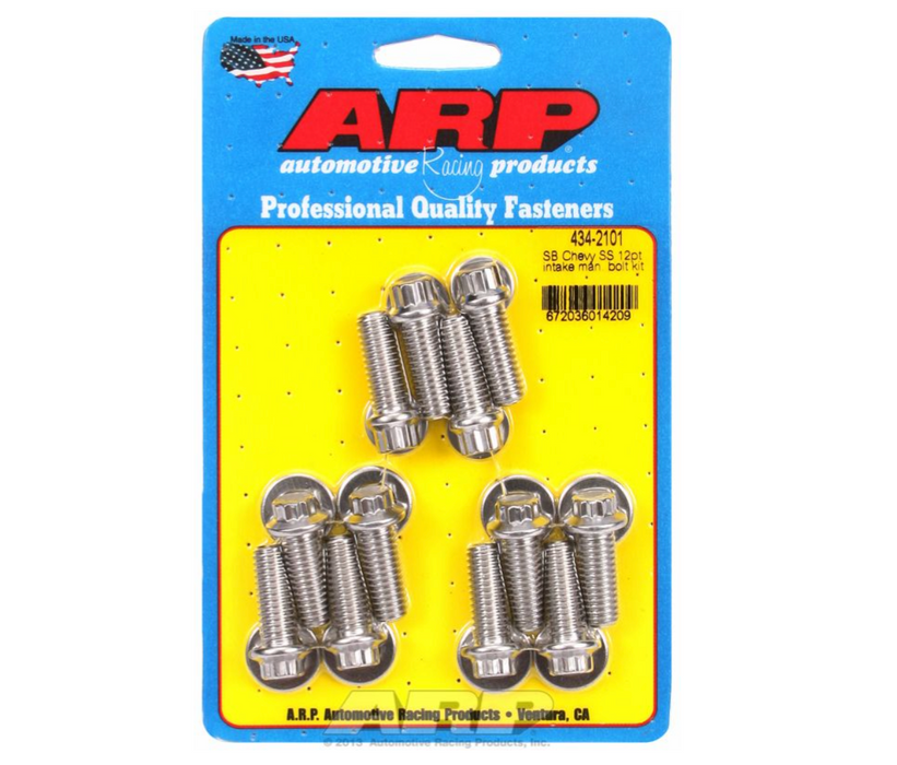Intake Manifold Bolt Kit, 12-Point Head S/S