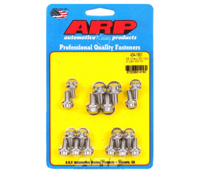 Oil Pan Bolt Kit, 12-Point S/S