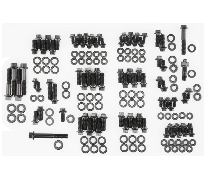 Engine Accessory Bolt Kit, Hex Head Black Oxide