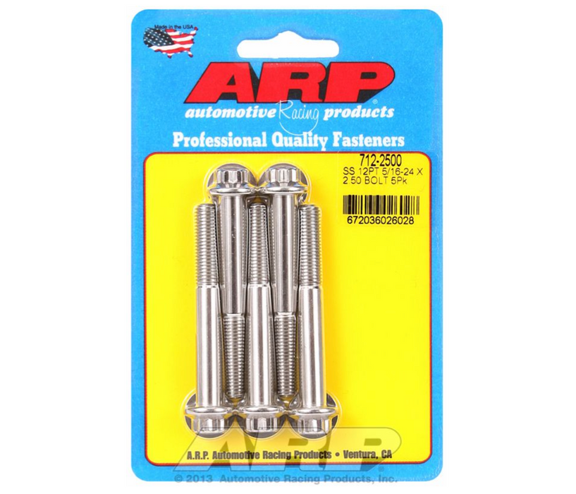 5-Pack Bolt Kit, 12-Point Head S/S