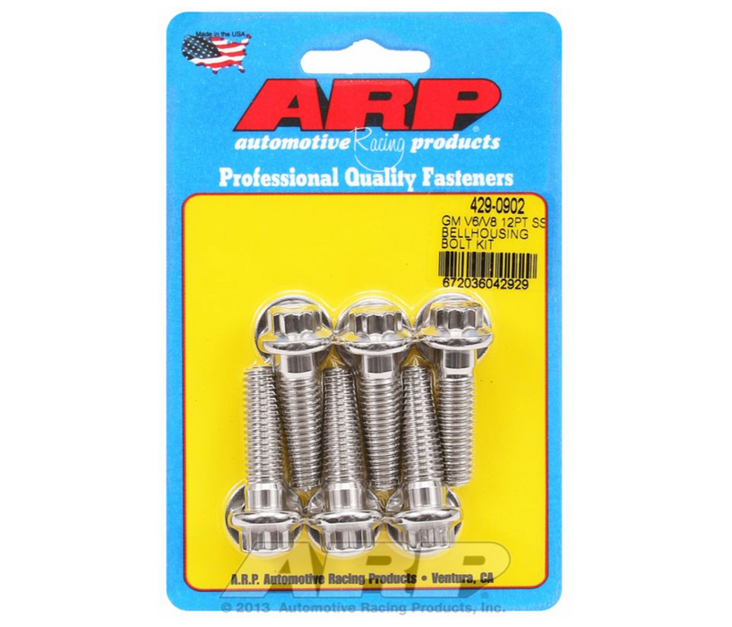 Bellhousing Bolt Kit, 12-Point S/S