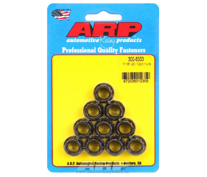 12-Point Nut, Chrome Moly Black Oxide