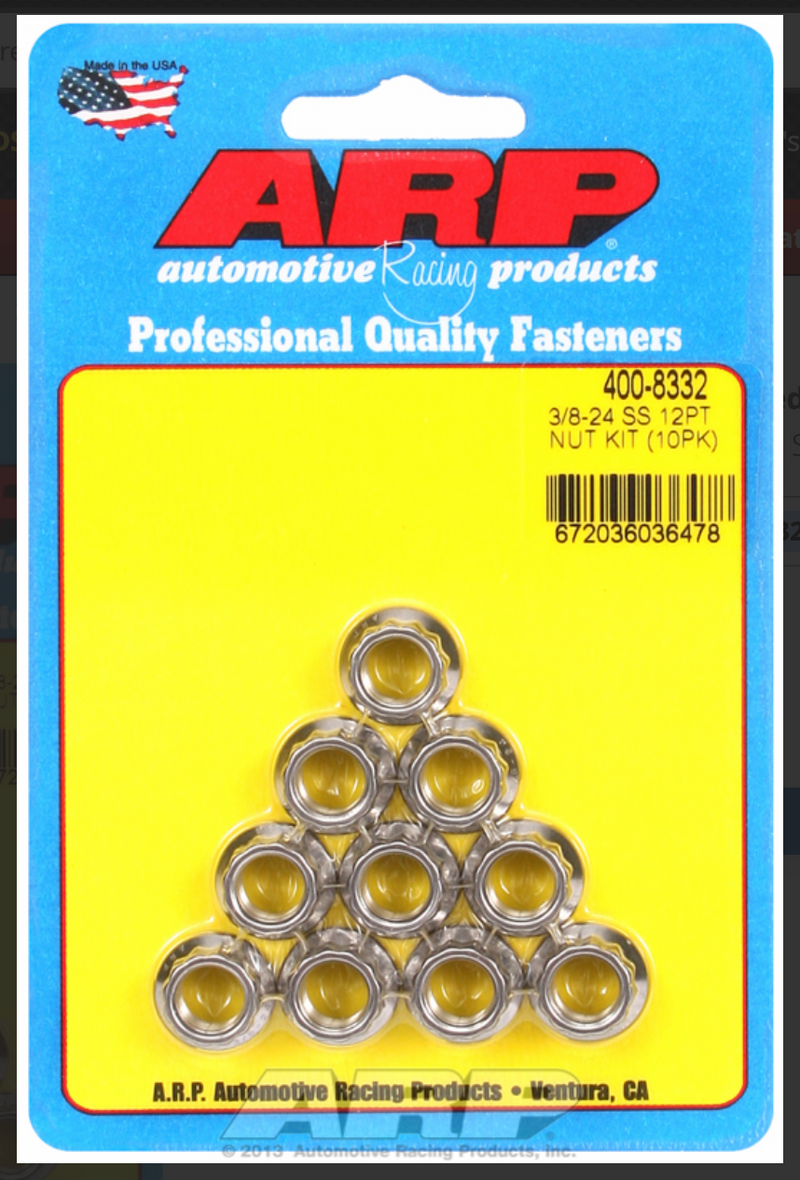 12-Point Nut, Polished S/S