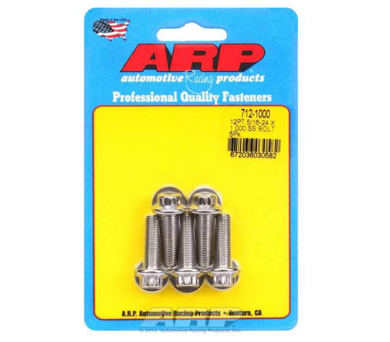 5-Pack Bolt Kit, 12-Point Head S/S