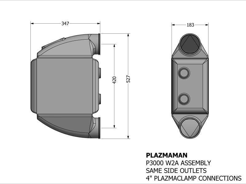 Plazmaman PX-3000 Billet XTREME Series W2A - 3000hp+