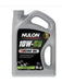 A 5-liter container of NULON 10W-60 Full Synthetic Racing Oil with a gray label and black background.