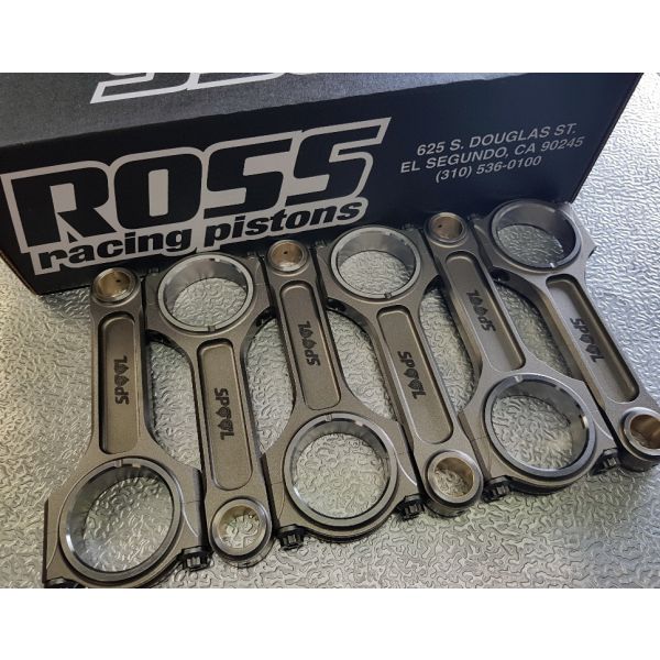 Spool RB25NEO Drag Pro I Beam Connecting Rods and ROSS Pistons