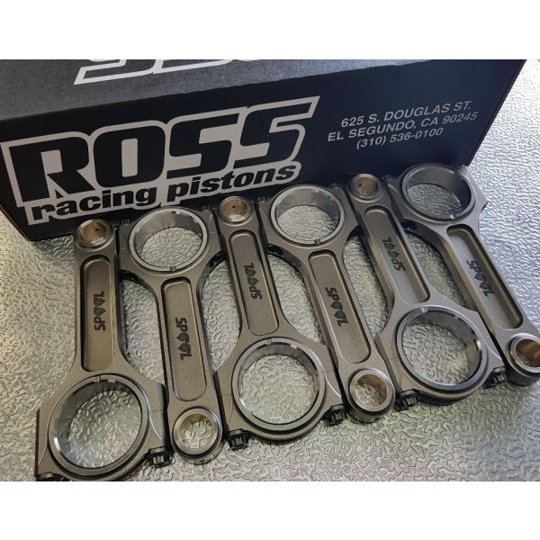 Spool RB30 (SOHC) Drag Pro I Beam Connecting Rods and Ross 9.0:1 Forged Pistons