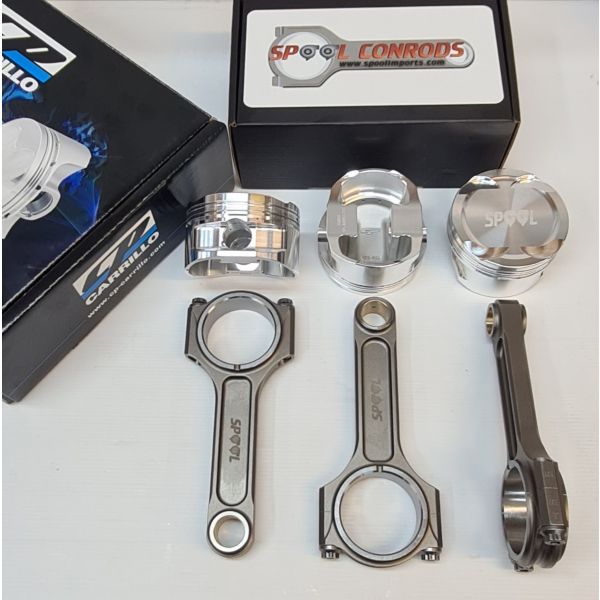 Spool Ford XR6 Turbo H Beam Conrods and CP Bullet Forged Pistons