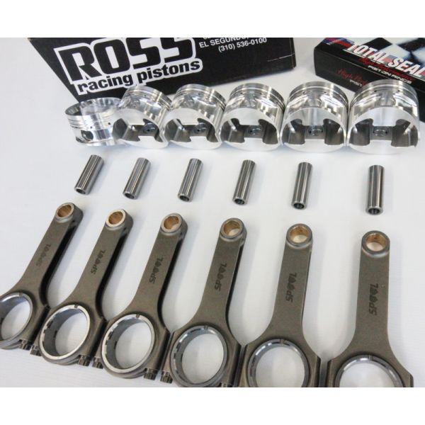 Spool RB30 (SOHC) Conrods and ROSS Racing 9.0:1 Forged Pistons — 1320 ...