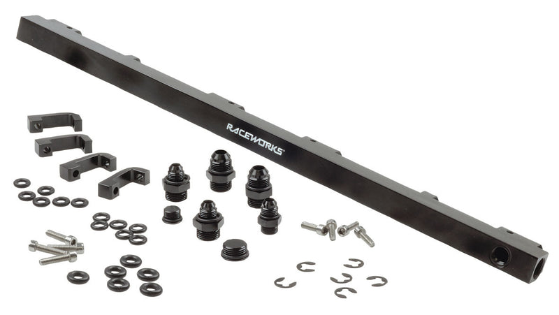 Raceworks Fuel Rail fits Holden VL Turbo RB30T Black